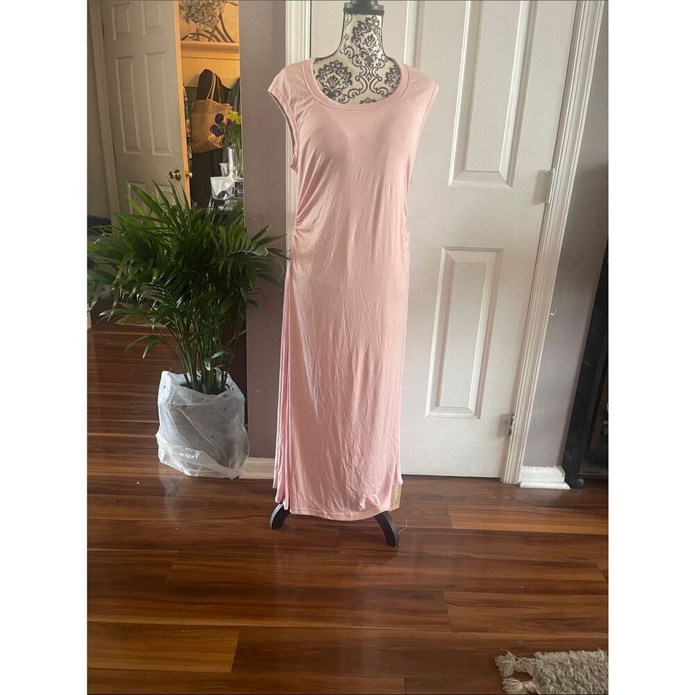 OGL NWT Sleeveless Pink Maxi Dress with built in bra- Soft Everyday Style
